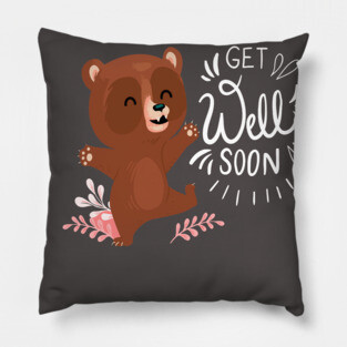 Get well soon bear Pillow
