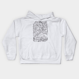 Faded Doodle Kids Hoodie