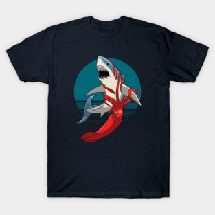 Great white shark and giant squid T-Shirt