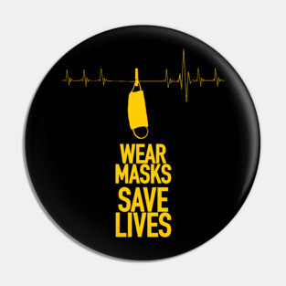 Wear Masks Save Life /Y Pin