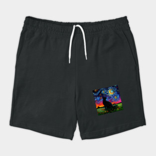 Black Cat Night Shorts