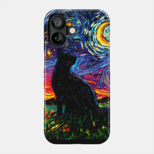 Black Cat Night Phone Case