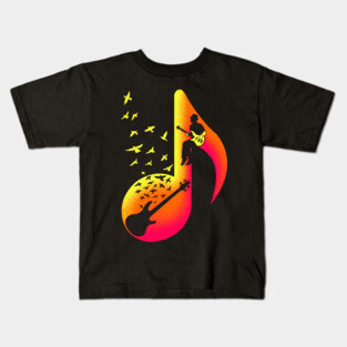 Bass Guitar Player Kids T-Shirt