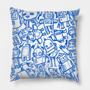 Robot Overload Pillow