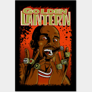 Golden Lantern Posters and Art