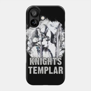 Knights Templar Crusader Christian Warrior Epic Honor Valor Abstract Art Phone Case