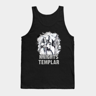 Knights Templar Crusader Christian Warrior Epic Honor Valor Abstract Art Tank Top