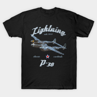 P-38 Lightning WWII Classic Warbird T-Shirt