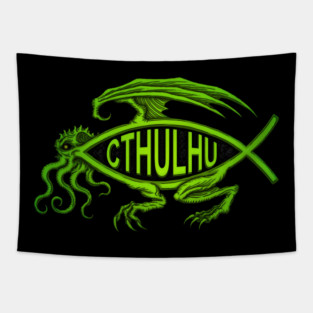 Cthulhu Fish - Azhmodai 2020 Tapestry