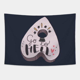 go to hell Tapestry
