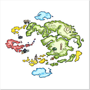 Avatar Map Posters and Art