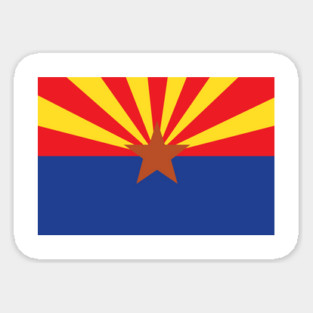 Arizona State Flag Mask Sticker