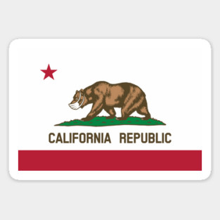 California State Flag Mask Sticker