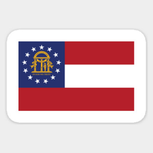 Georgia State Flag Pride Mask Sticker