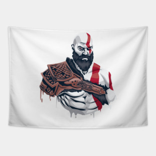 Kratos God of war Tapestry
