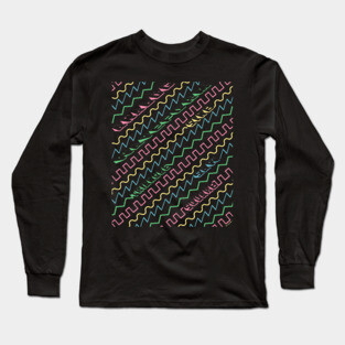 Synthesizer Waveform Long Sleeve T-Shirt