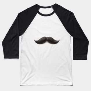 Black mustache Baseball T-Shirt