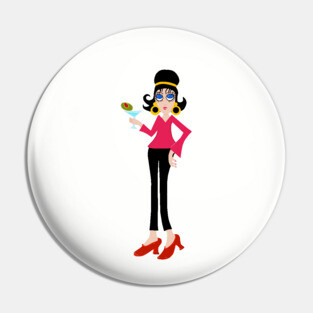 Martini Lady Pin