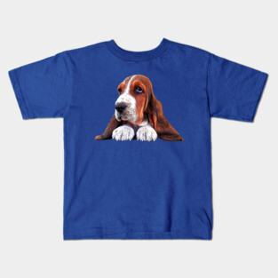 Basset Hound Puppy Dog Kids T-Shirt