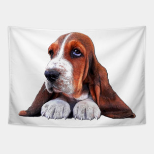 Basset Hound Puppy Dog Tapestry