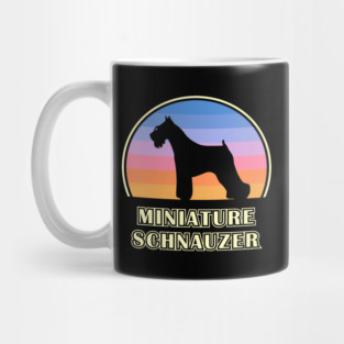 Miniature Schnauzer Vintage Sunset Dog Mug
