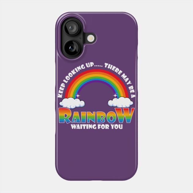 Gay Rainbow with Clouds Pride Phone Case by creative
