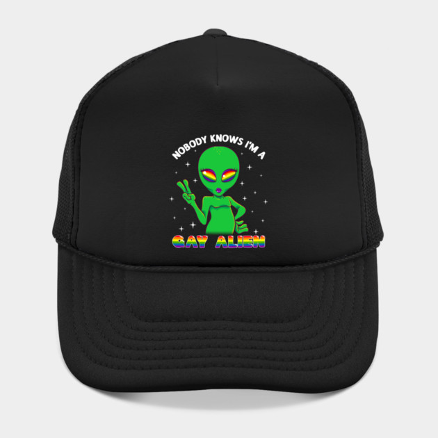 Gay Alien Rainbow Pride Funny Gift by creative