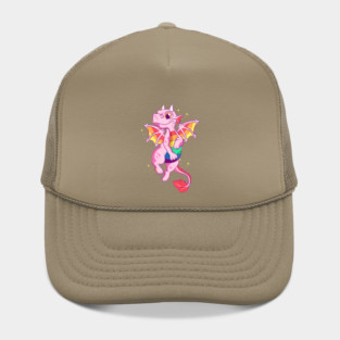 Gay Rainbow Dragon Equality Pride Funny Gift Hat