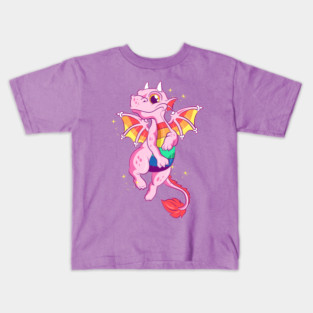 Gay Rainbow Dragon Equality Pride Funny Gift Kids T-Shirt