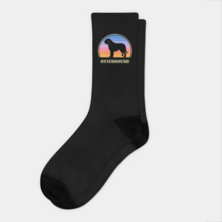 Otterhound Vintage Sunset Dog Socks