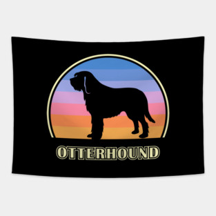 Otterhound Vintage Sunset Dog Tapestry