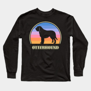 Otterhound Vintage Sunset Dog Long Sleeve T-Shirt