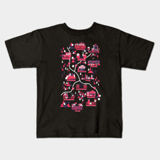 The Walking Dead Map Kids T-Shirt