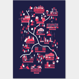 The Walking Dead Map Posters and Art