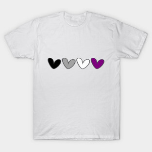 Asexual hearts flag T-Shirt