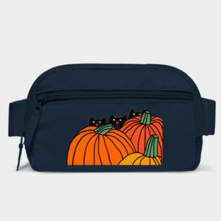 Fall Season Three Cute Cats Three Pumpkins Bag