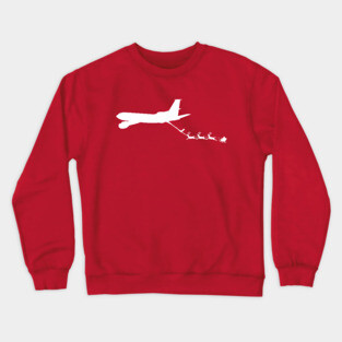Refueling Santa KC 135 Stratotanker Aviation Holiday Design Crewneck Sweatshirt