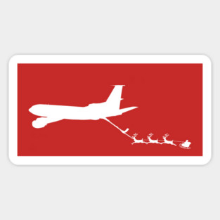 Refueling Santa KC 135 Stratotanker Aviation Holiday Design Sticker