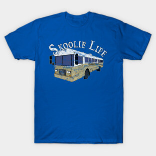 Skoolie Life Bus Camper Design T-Shirt