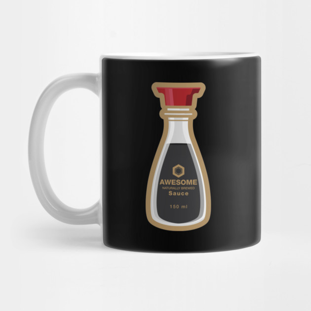 Awesome Sauce Soy Bottle Shirt – Funny Asian Foodie Tee by JSNDMPSY