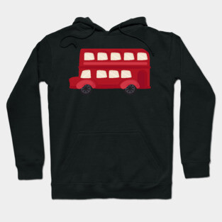 Red Double Decker Bus Hoodie