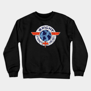 Wright Aircraft Engines Vintage Crewneck Sweatshirt