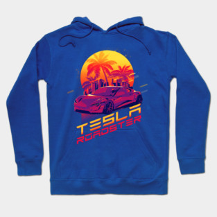 Tesla Roadster Retro Hoodie