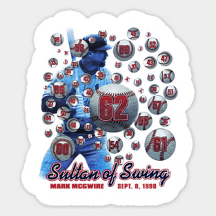 McGwire Sultan of Swing - Cardinals Baseball Sticker