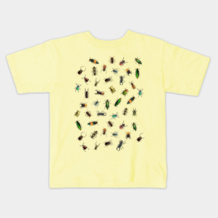 Beautiful Different Real crawling BUGS Pattern Kids T-Shirt