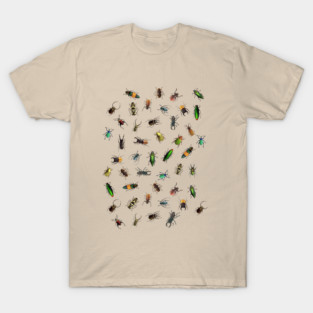 Beautiful Different Real crawling BUGS Pattern T-Shirt