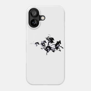 Black Horses Phone Case