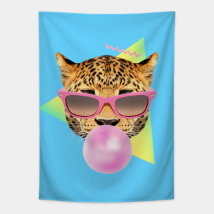 Bubble Gum Leo Tapestry