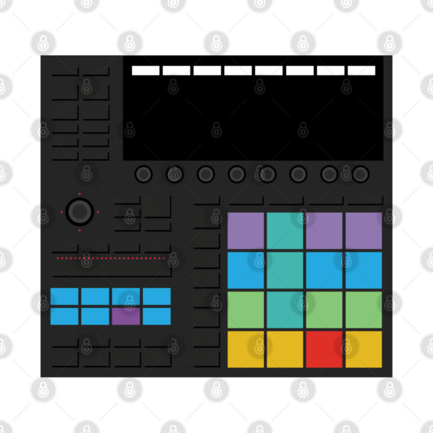 Dope Beat Machine Series #10 (w/Multi-Colored Pads - No Text) T-Shirt