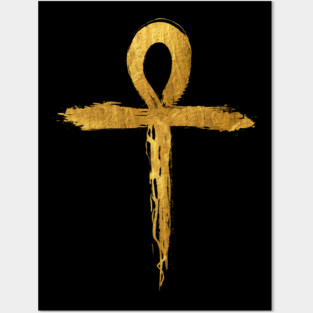 Ankh Symbol - Gold Edition Posters and Art